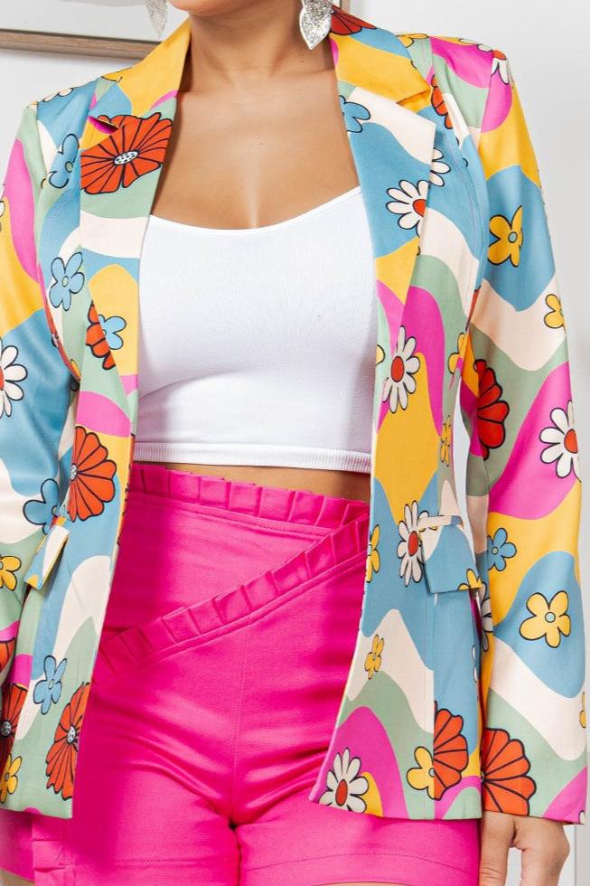 Tops Daphne Floral Blazer