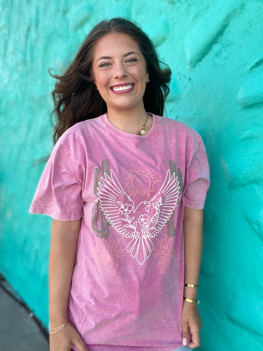Graphic Tees Phoenix Tee-Pink