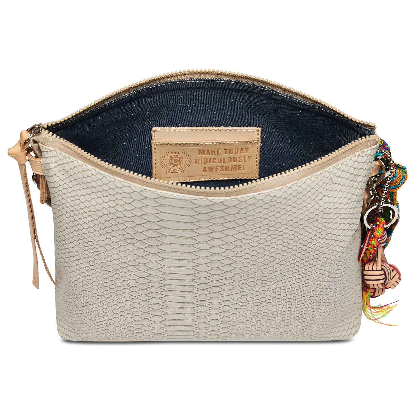 Consuela Downtown Crossbody Thunderbird Crema Snake