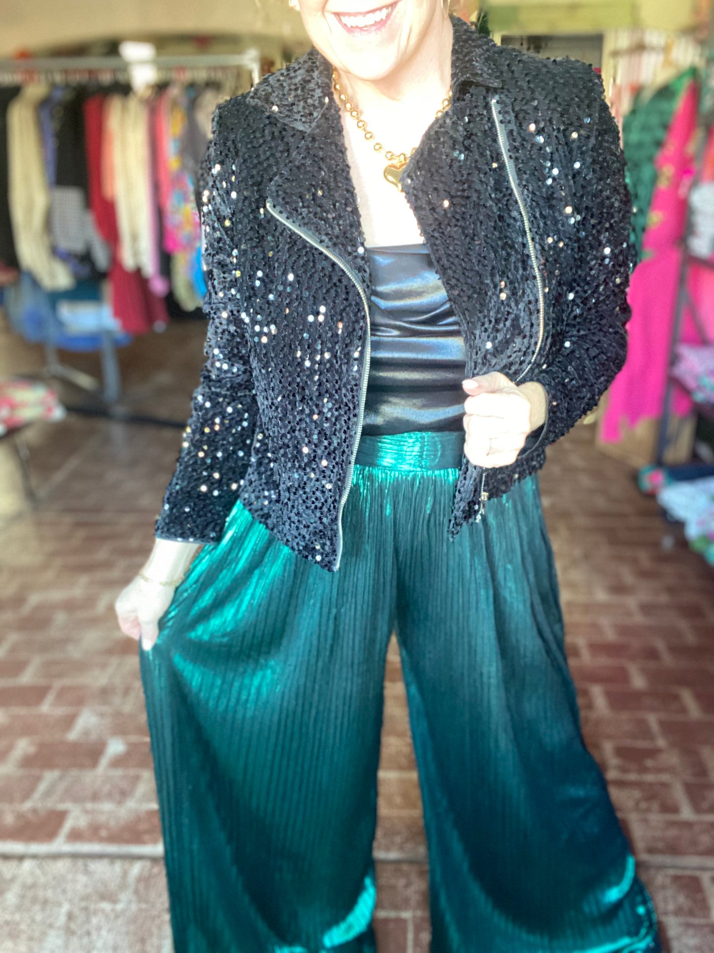 Teal Green Fancy Pants