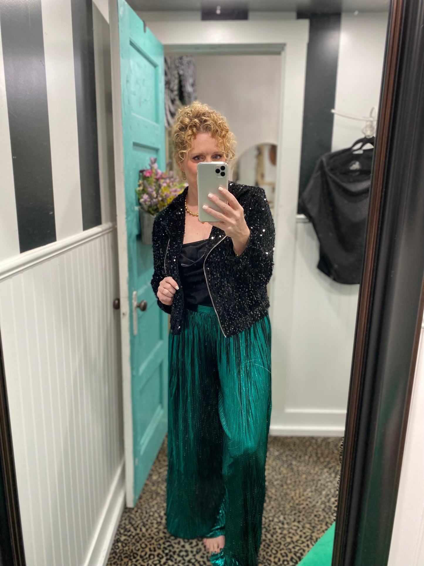 Teal Green Fancy Pants