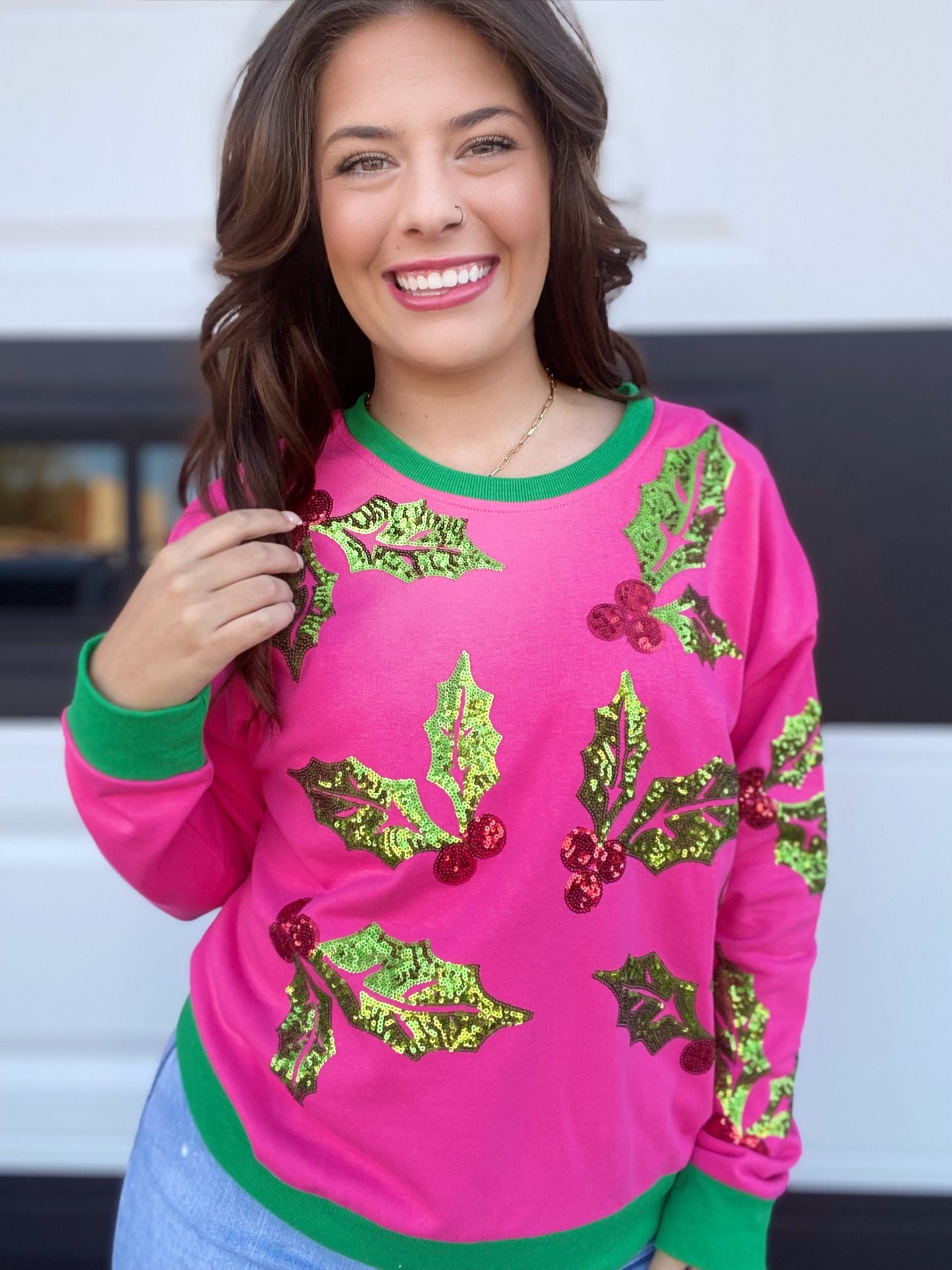 Bright Holly Pullover