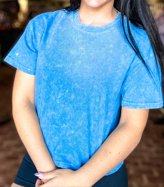 Vintage Washed Betty Tee- Blue