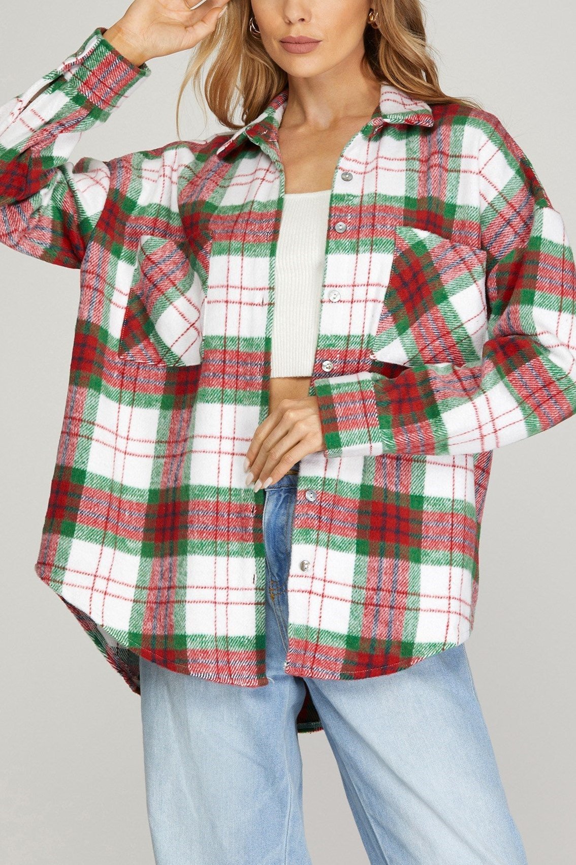 Christmas Morning Plaid Shacket