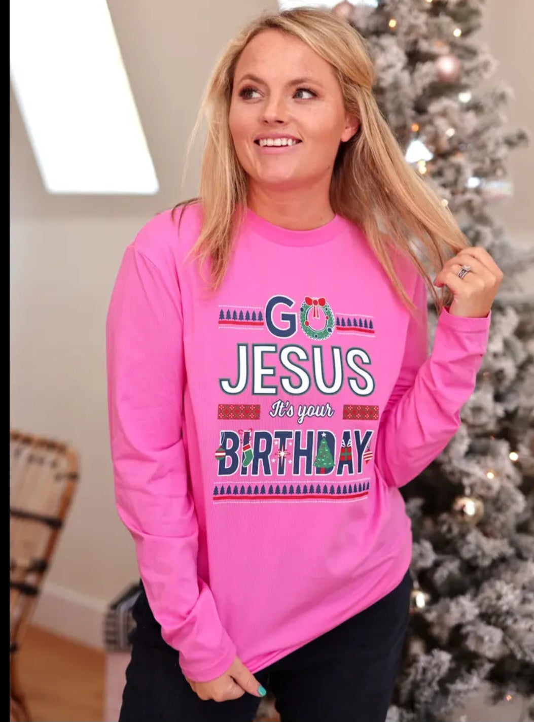 Go Jesus It's Your Birthday -Pink