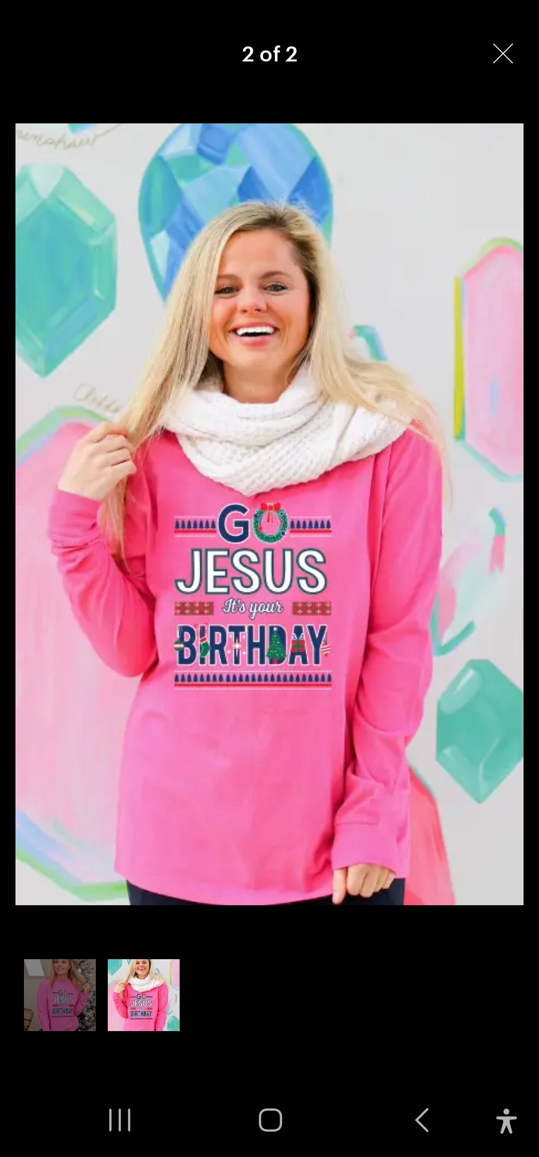 Go Jesus It's Your Birthday -Pink