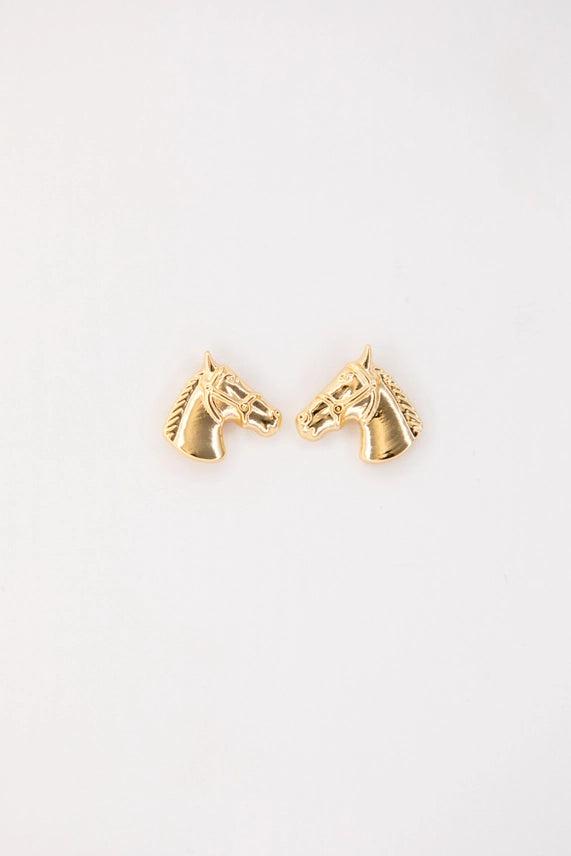 Horse Stud Earring- Gold