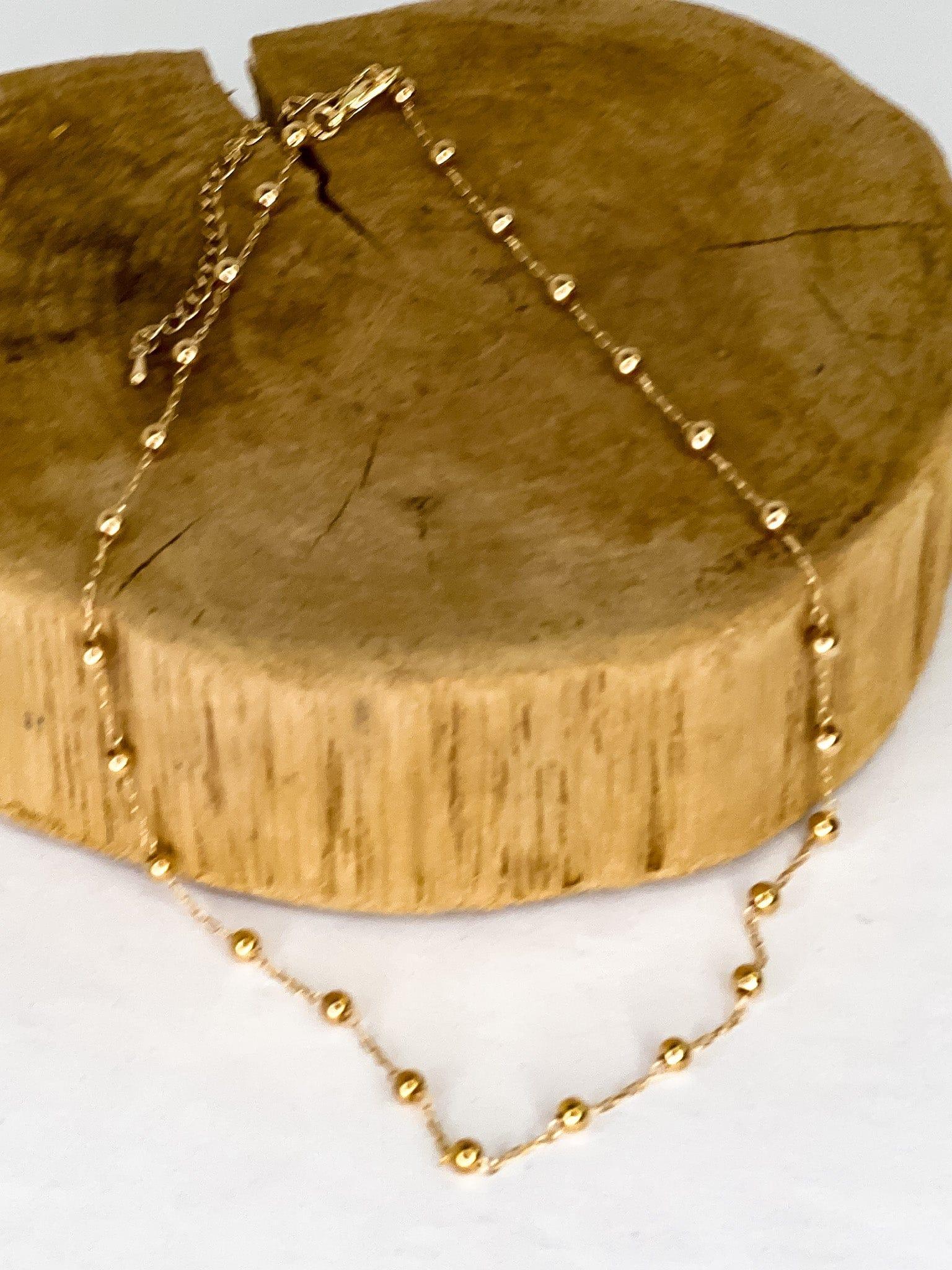 Necklaces Baby Gold Bead Necklace
