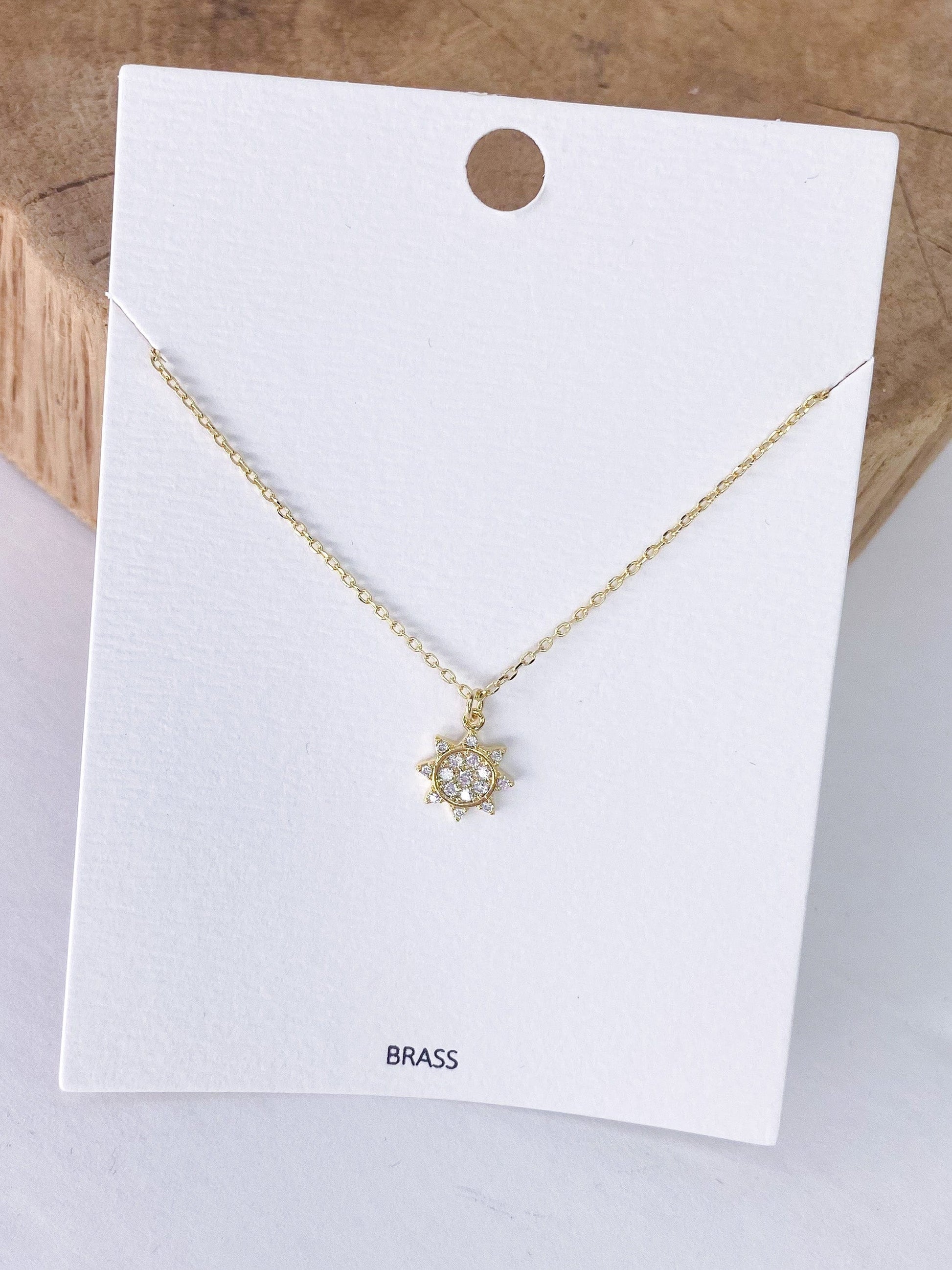 Necklaces Dainty Sunshine Necklace Gold