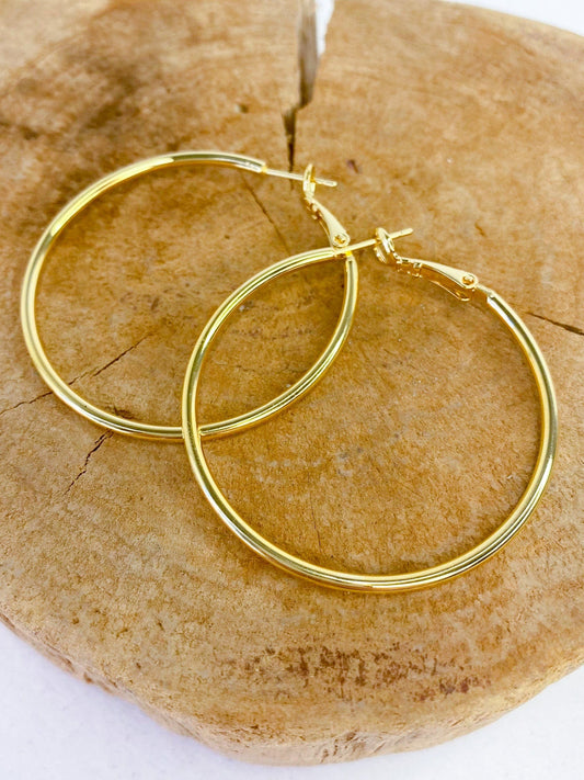 Earrings Diana Gold Hoop Earring