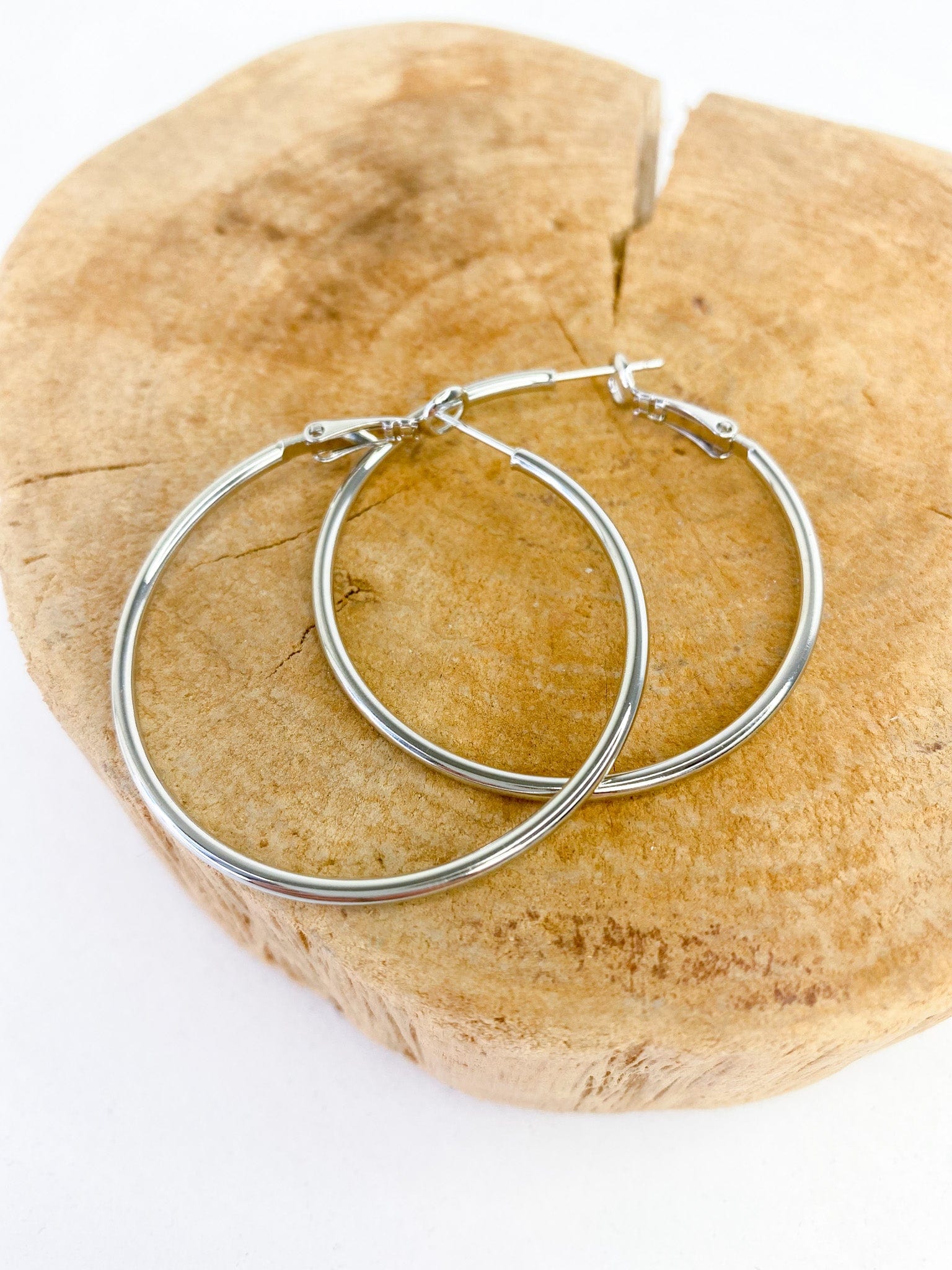 Earrings Diana Silver Hoop Earring