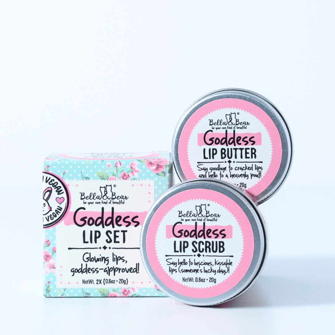 Beauty Goddess Lip Set | Lip Scrub & Lip Butter | Gift Set
