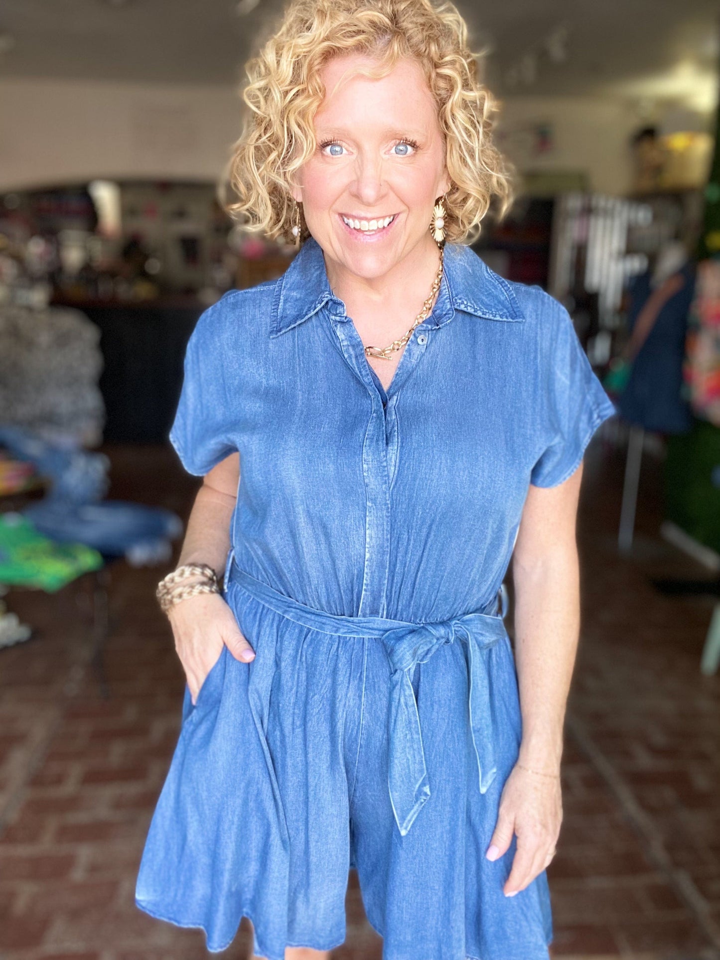 Dresses Janey Denim Romper