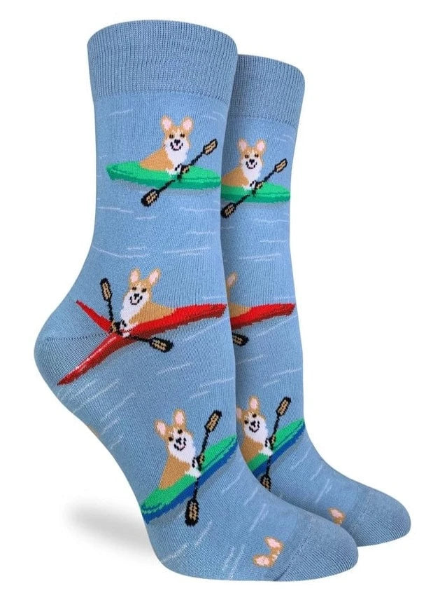 Other Goodies Kayaking Corgi Socks