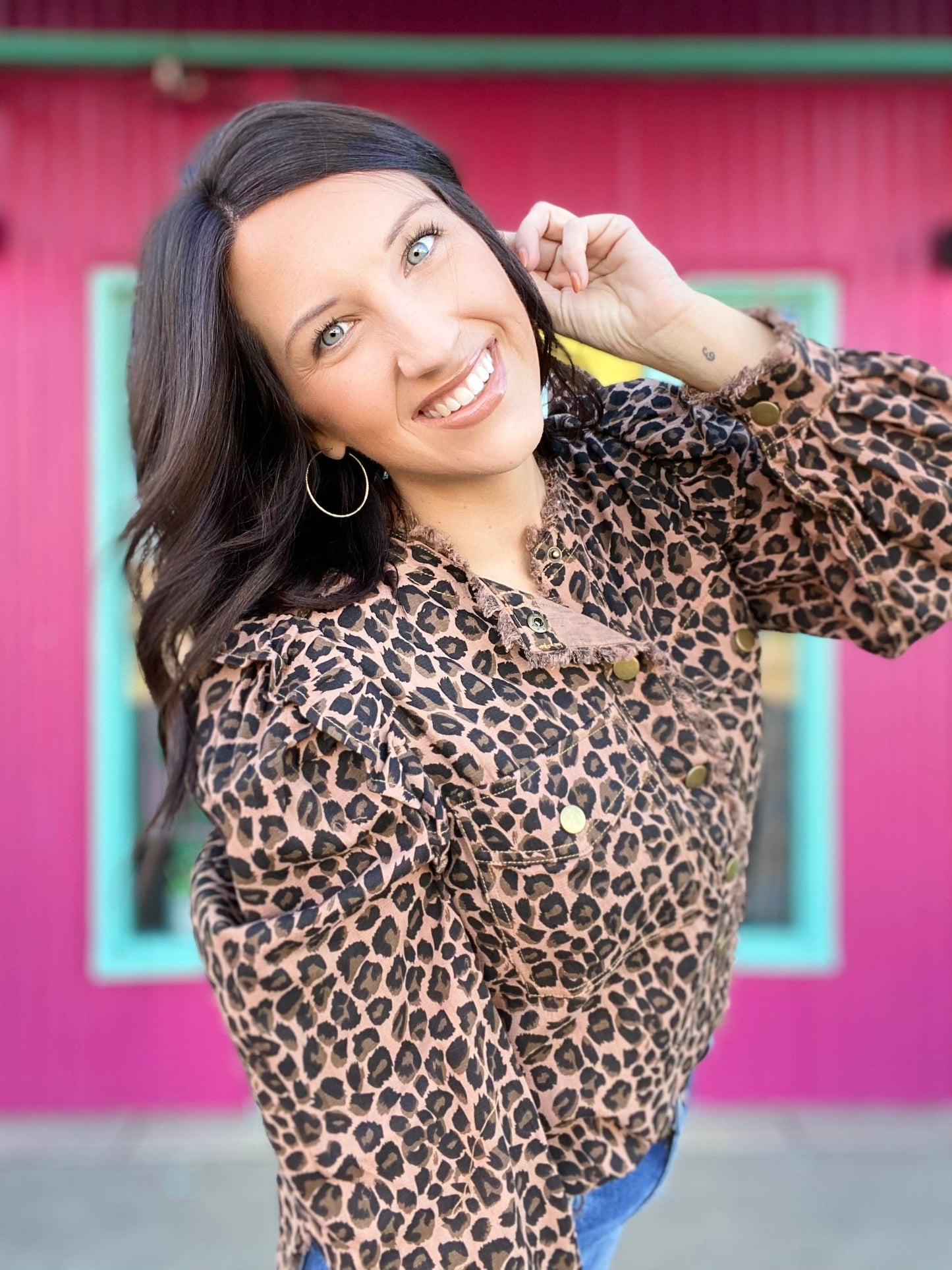 Tops Kit Leopard Jacket