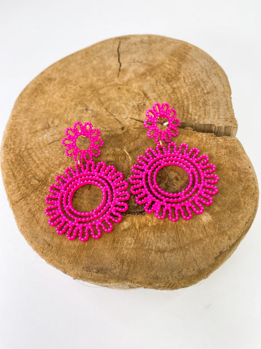 Earrings Pinky Flower Power Earring