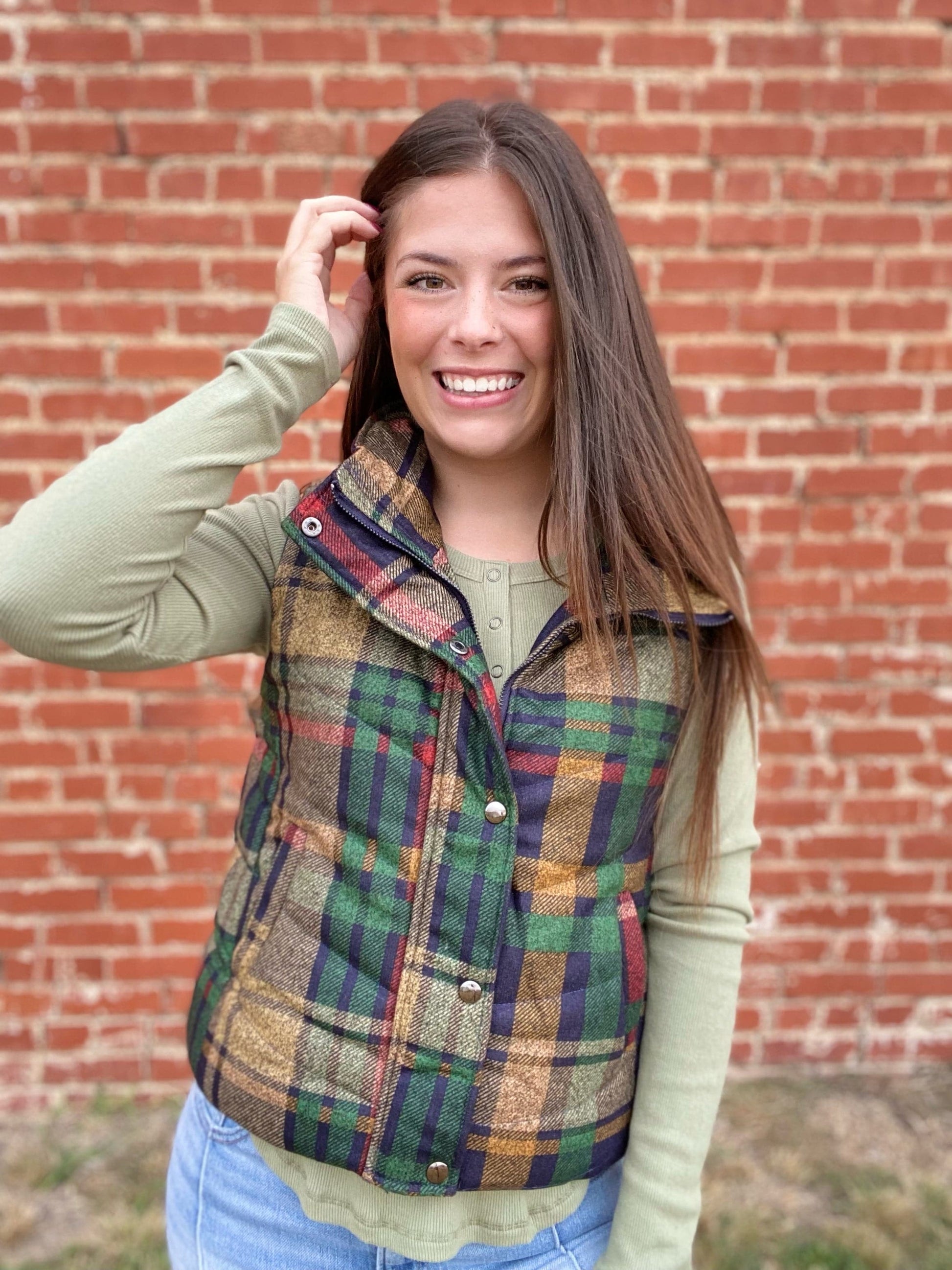 Tops Ribbed Knit Henley