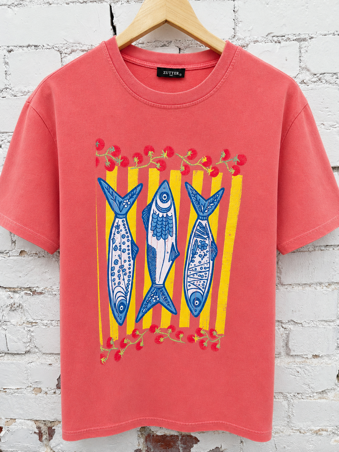 Anchovies Tee Orange
