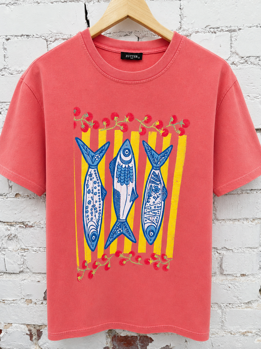 Anchovies Tee Orange