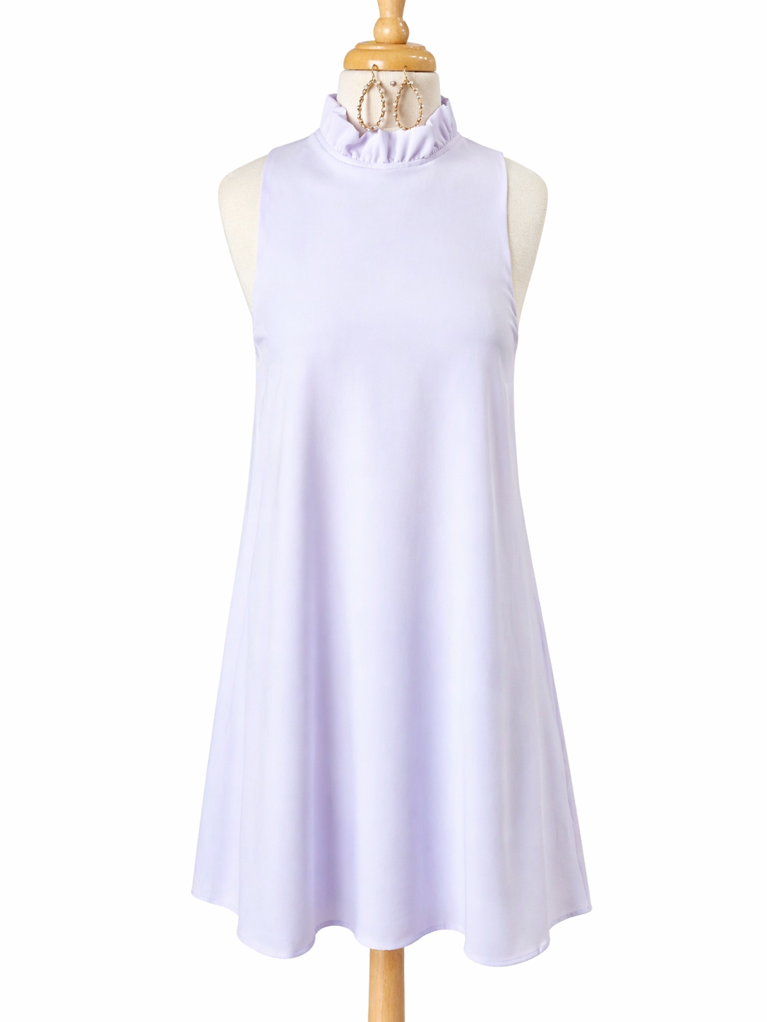 Sweet Grayce Ruffle Neck Dress