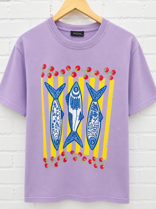 Anchovies Tee Lavender