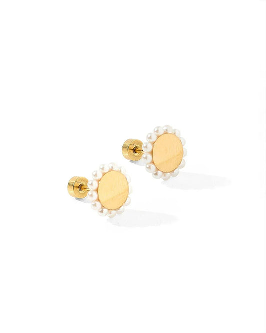 Screwback Stud Earrings - Alice Pearl