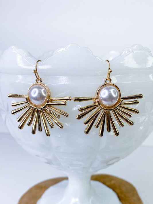 Earrings Sun Ray Pearl Earring