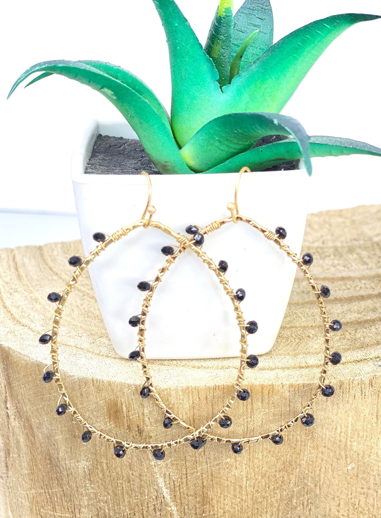 Earrings Alishia Beaded Earring Black