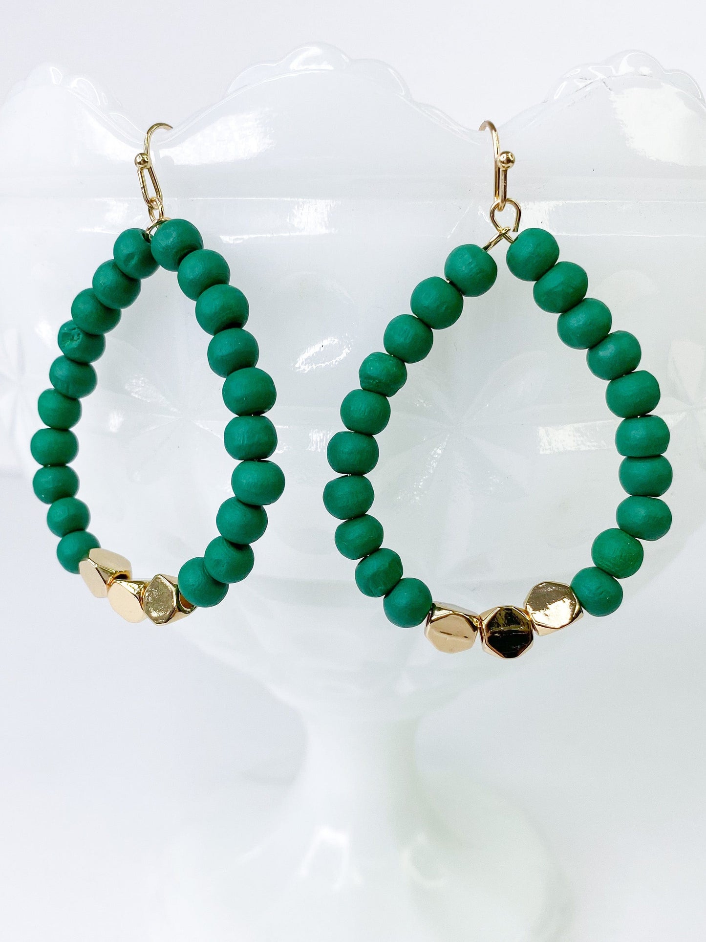 Earrings Emerald Green Tear Drop Earring