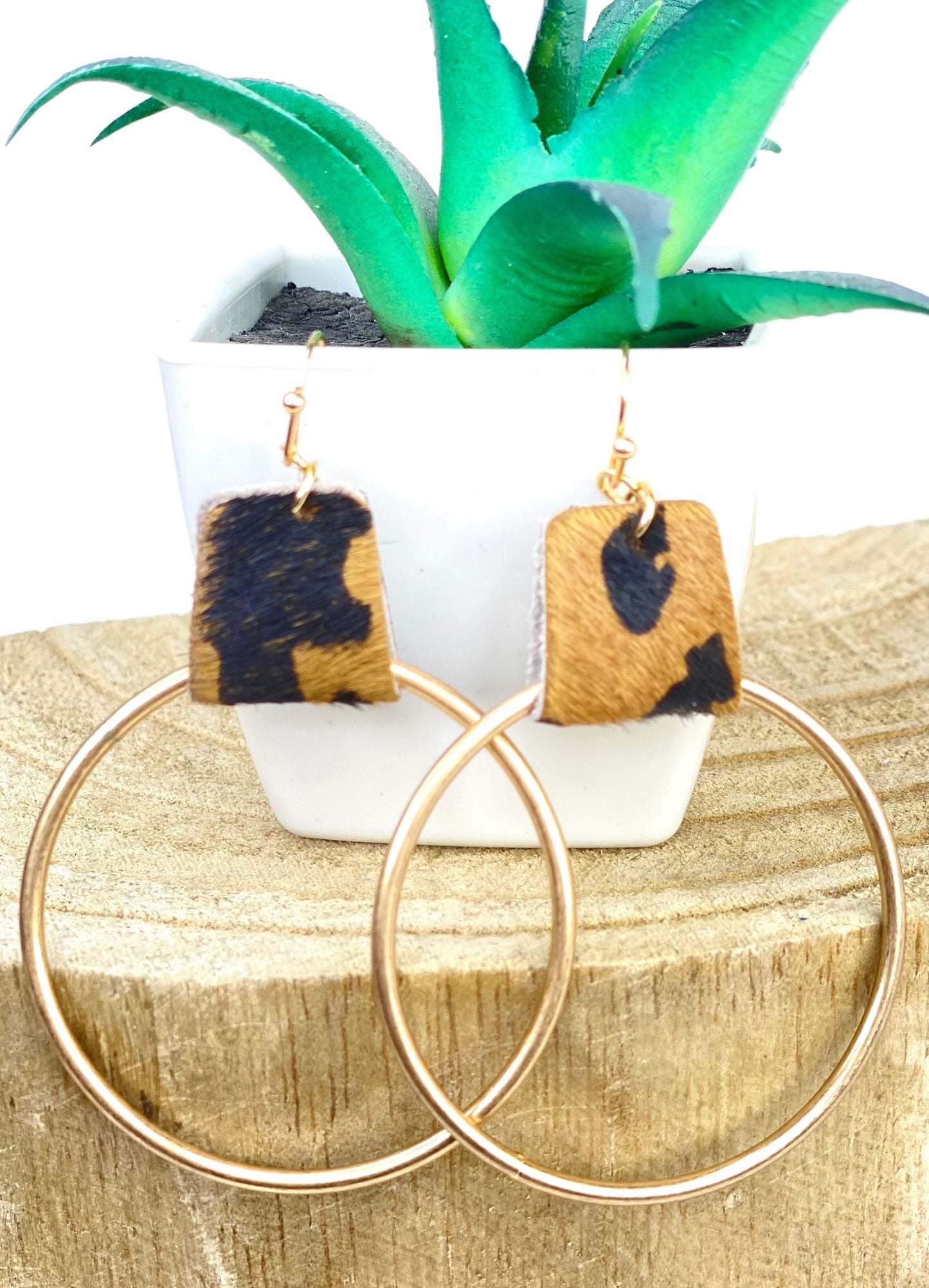 Earrings Leather Loop Earring